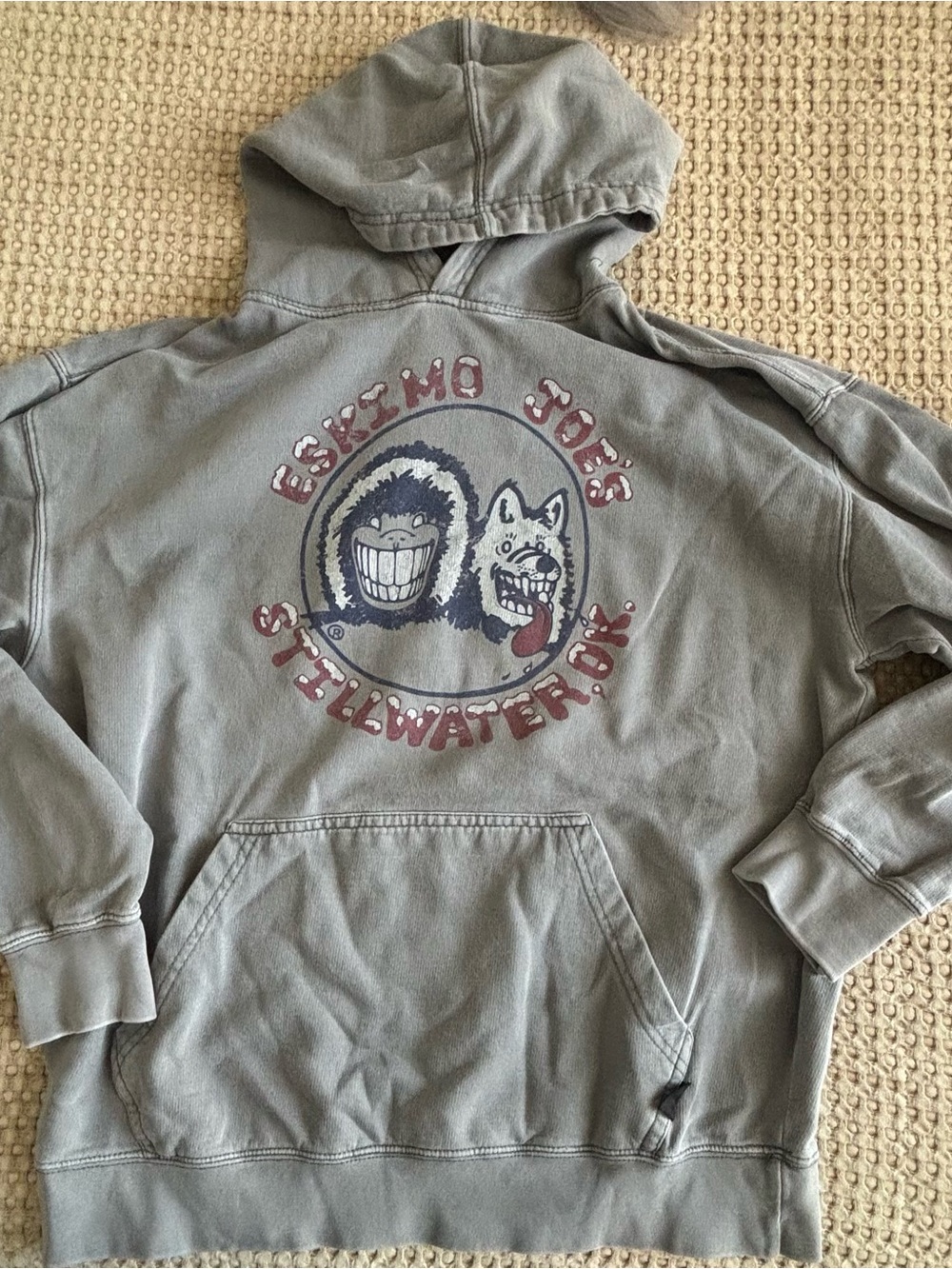 Eskimo Joe's Stillwater OK Gray Graphic Hoodie